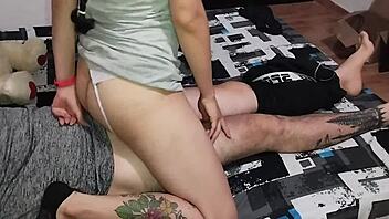 feeling so aroused as colombian milf wife rides me with deep passion in homemade pov encounter