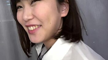 japanese amateur rena enjoys a casual new shibuya food tour date with lighthearted coaching and playful touches leading to intimate moments