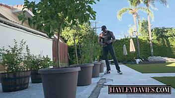 Gorgeous blonde friends Hayley Davies dive into hardcore group fucking with deepthroat and rough doggystyle in 3some action