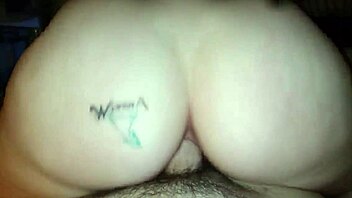 amateur busty milf rides big cock in anal action. she takes it deep in homemade wife session.