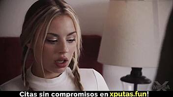 Blonde Beauty Sucks Cock and Gets Intense Fucking with Creampie!