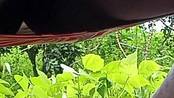 Feeling exposed as milf takes a public outdoor piss on the street