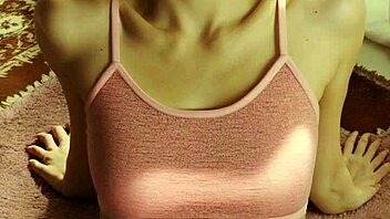 blindfolded eastern european lingerie models pose with feet exposed