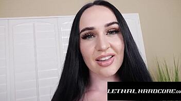 Curvy Bubble Butt Babe Bent Over for Doggystyle Fucking and Blowjob