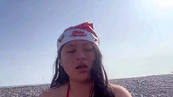 Argentinian Babe Valentina Gets Fucked On Beach After Christmas Party