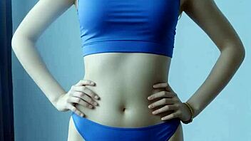 blindfolded eastern european lingerie models pose with feet exposed