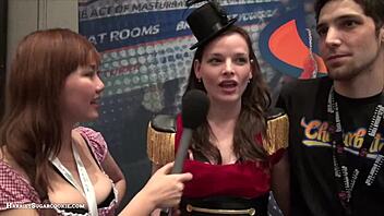 Fionnaandjimmy showcase big tits in chaurbate video at ae expo