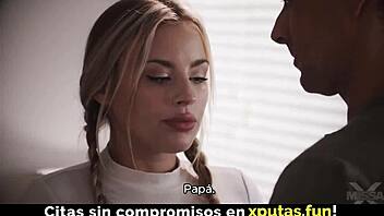 Blonde Beauty Sucks Cock and Gets Intense Fucking with Creampie!