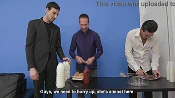 horny food critic gets fucked and degraded in wet shower scene with julia north