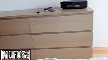 Petite Chloe Temple stuck in kitchen sink tempts into wild house fuck with monster cock