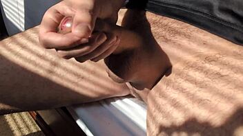 Masturbation In Summer Time With Big Cock Close Up Solo Action 😎