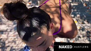 Taking curvy brunette slut on Florida walk then pounding her outdoors interracial style.