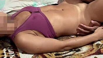 Belinha's Morning Adventures With Two Hung Guys In Cute Lingerie And Domination Play!