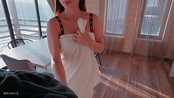 Hey, open the door for this hot brunette stranger needing to warm up with intense cowgirl riding and deepthroat action.