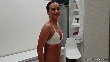 Unexpected Amateur Creampie During Steamy Bathroom Encounter