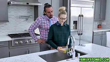 Punishing naughty blonde teen with rough pussy fingering!