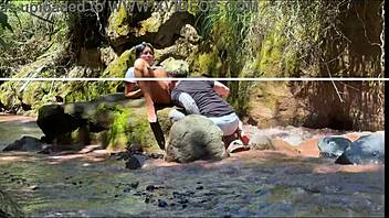 Amateur Couple Fucks Outdoors By The River