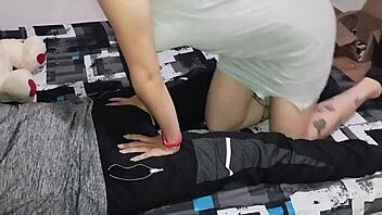 feeling so aroused as colombian milf wife rides me with deep passion in homemade pov encounter