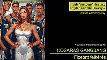 Hungarian ASMR Gangbang Roleplay With Basketball Team In European Style