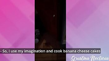 My girlfriend tries to be a food blogger but she fucks better than she cooks on the kitchen desk