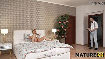 Mature Blonde Cougar Seduces Young Guy In Waiting Game For Passionate Czech Sex