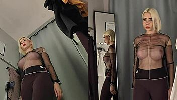 hey, can you spy on that girl without panties in the fitting room?