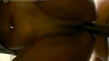 Black bbw contrasts big ass and natural tits with homemade anal fucking and blowjob in lingerie.