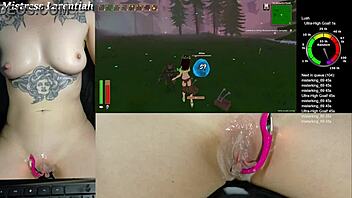 oh god, this twitch egirl's playing tropical monster girls with cum dripping from her tight shaved pussy?!