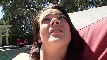 emily kae gets a thick load of cum to her pussy after anal fingering and deepthroat blowjob in bed