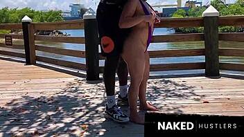 Taking curvy brunette slut on Florida walk then pounding her outdoors interracial style.