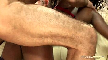 hey black chick, wanna share this dick with blonde friend in ffm threesome on sofa?