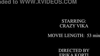 horny vika experiences double penetration by black cocks for the first time in this intense scene