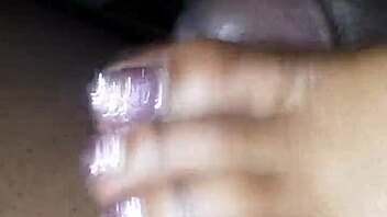 Toes Curl Around Hard Cock In Steamy Footjob Action