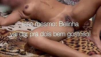 Belinha's Morning Adventures With Two Hung Guys In Cute Lingerie And Domination Play!