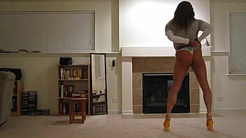 hey check out rachel st clair in this handcuff bondage display