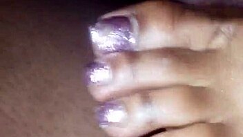 Toes Curl Around Hard Cock In Steamy Footjob Action