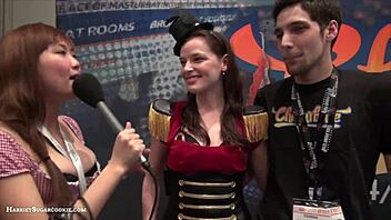 Fionnaandjimmy showcase big tits in chaurbate video at ae expo