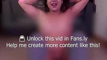 Imagine this athletic Filipina doing sit-ups with a lush vibrator in both holes, moaning as she loses count from the distraction.