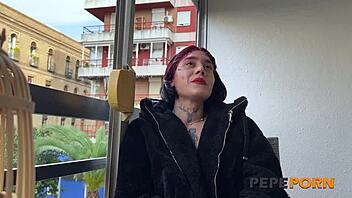 Redhead Slut Maria Adams Rides Cock in Rough Doggystyle Casting Interview