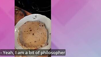 My girlfriend tries to be a food blogger but she fucks better than she cooks on the kitchen desk