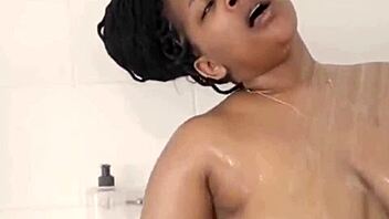 WOW! BBW Sexy Thando Squirts Wildly With Fat Ass And Dildo In Ebony Action!