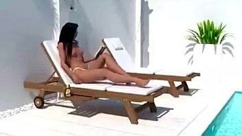 3d solo brunette pov huge boobs lotion breast expansion