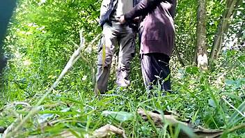 fat milf teases her hairy wet pussy outdoors, but why does her lover crave more in the park?