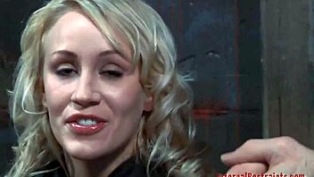 T beauty gets her fuck holes bound and roughly dominated in intense bdsm session.