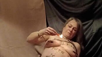 i did my slave self sesion with wax candle godage