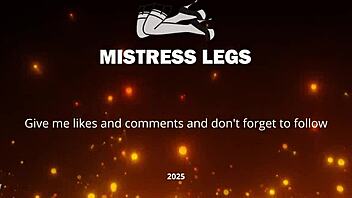 Hey, my cute feet in nude tights rub together teasingly on the autumn river bank outdoors