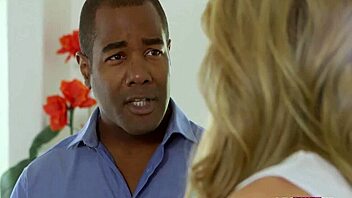 blonde milf bride cheats with big black cock neighbor in dirty interracial affair