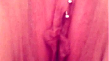 I feel so aroused worshipping my sexy goddess piss flowing from hot chubby pussy in bathroom