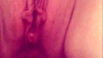 I feel so aroused worshipping my sexy goddess piss flowing from hot chubby pussy in bathroom