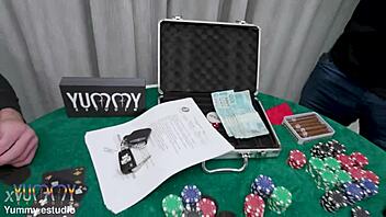 Cuckold hubby loses game wife bruna santos pays debt with dap dp interracial action